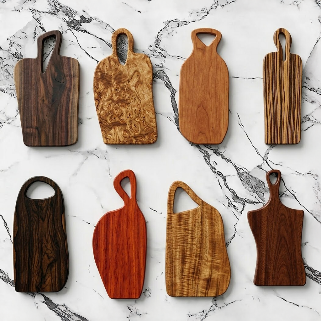 8 Cutting & Charcuterie Board Designs – SVG, DXF, Laser Cut & CNC Templates