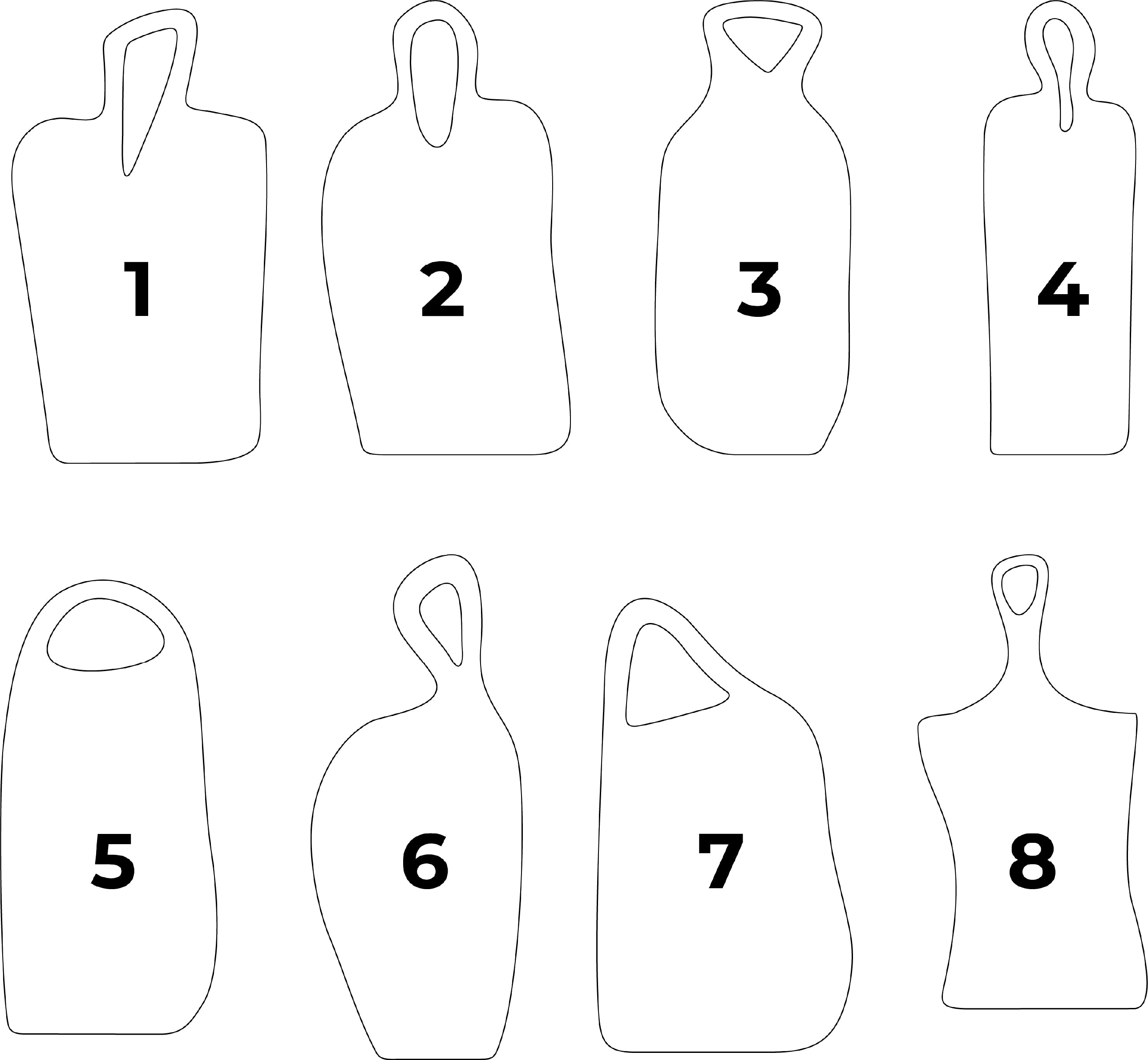8 Cutting & Charcuterie Board Designs – SVG, DXF, Laser Cut & CNC Templates