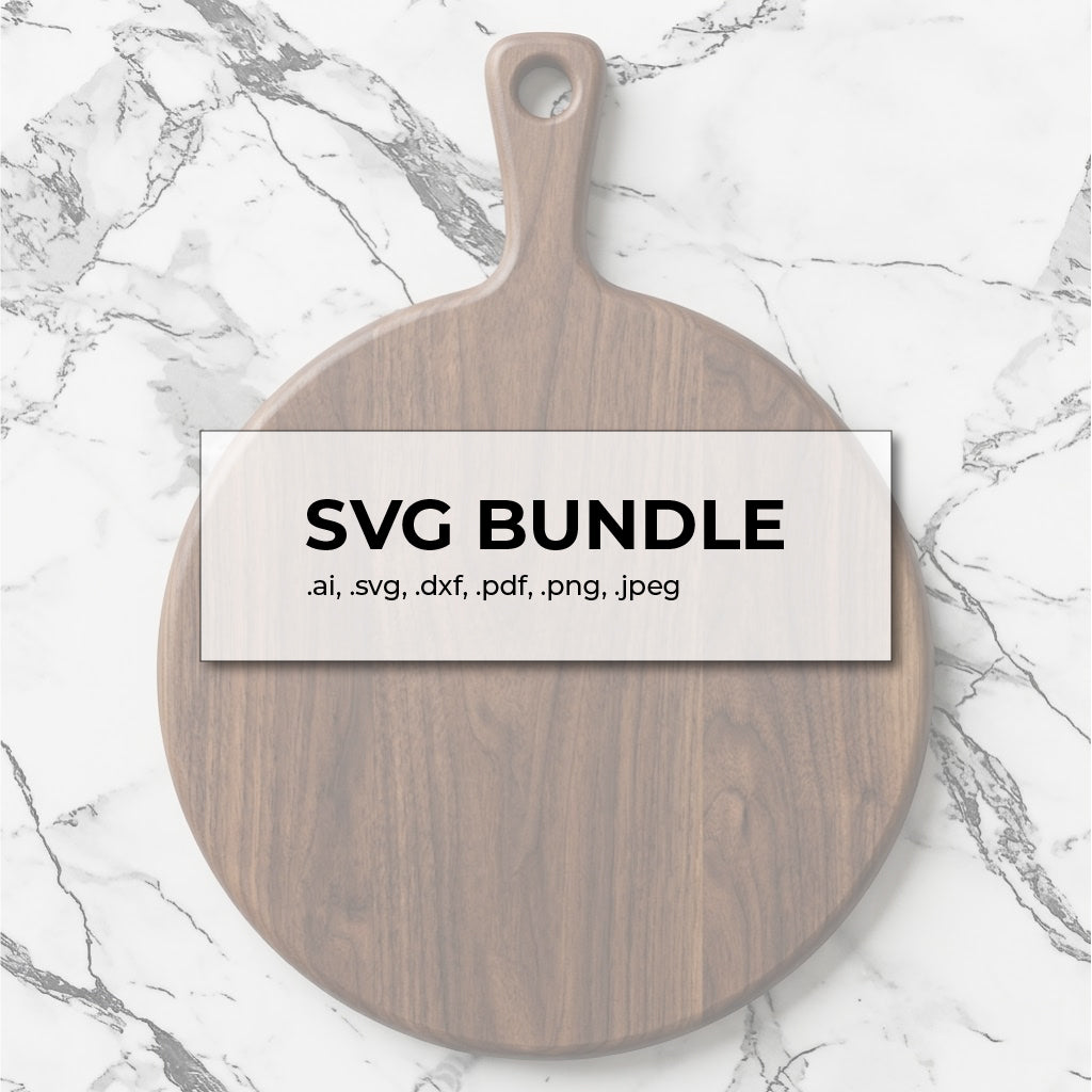 FREE Round Cutting & Charcuterie Board Design – SVG, DXF, Laser Cut & CNC Templates