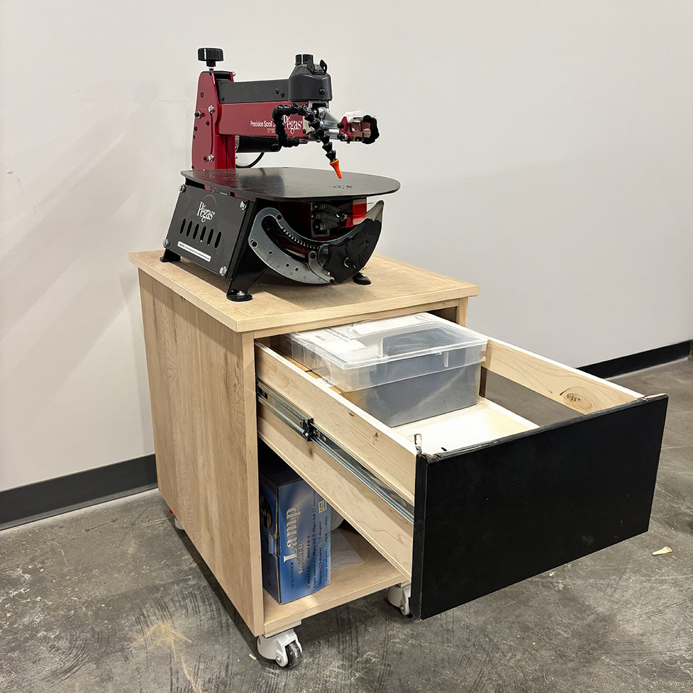 Mobile Tool Cart Plans PDF | Rolling Shop Tool Cart with Drawer | DIY Workshop Storage Build Plans